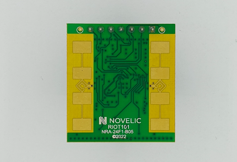 NOVELIC's very own RIOT100 motion and presence detection radar chip