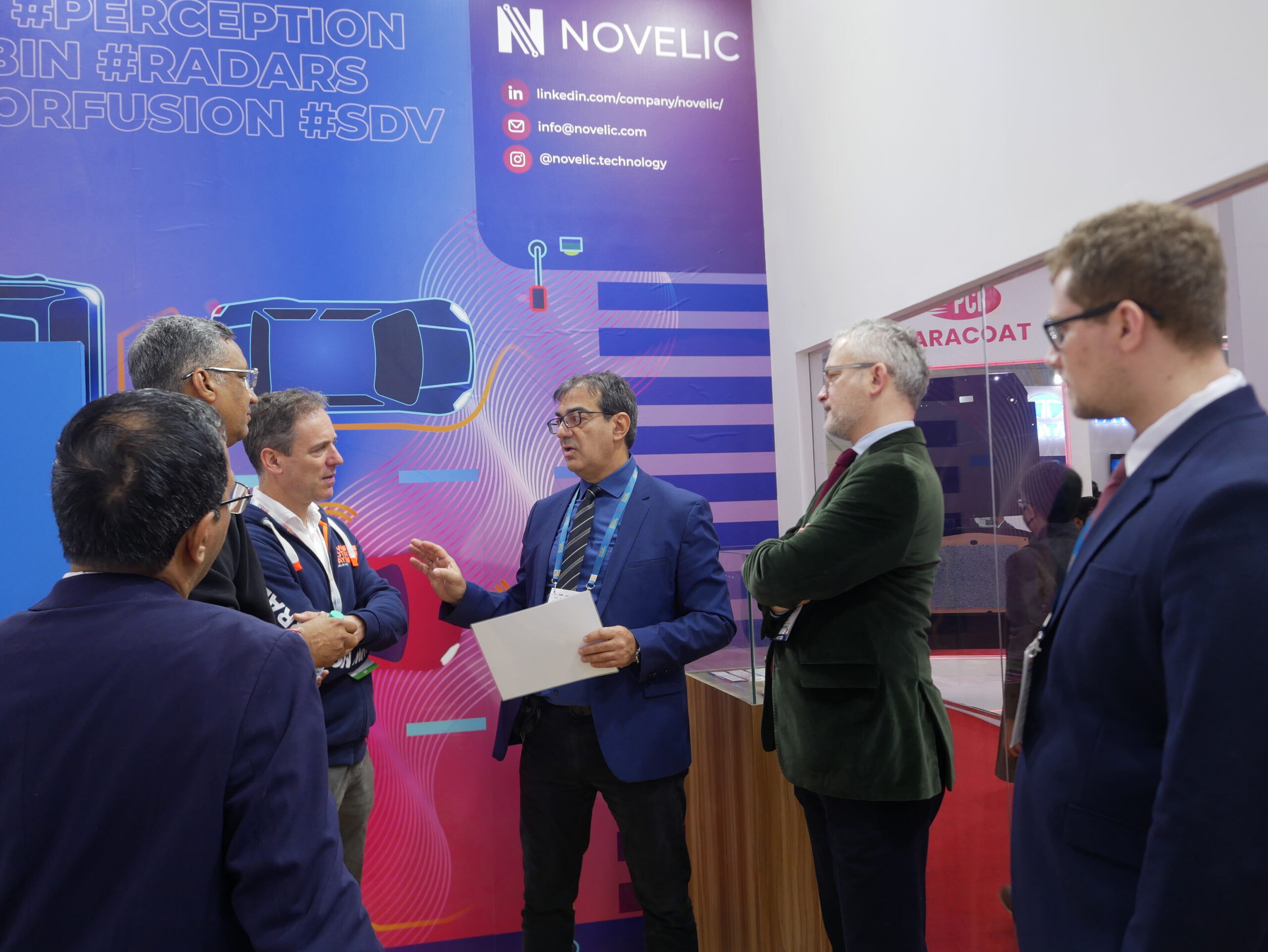 NOVELIC exhibiting with Sona Comstar at Bharat Mobility 2024 in New Delhi