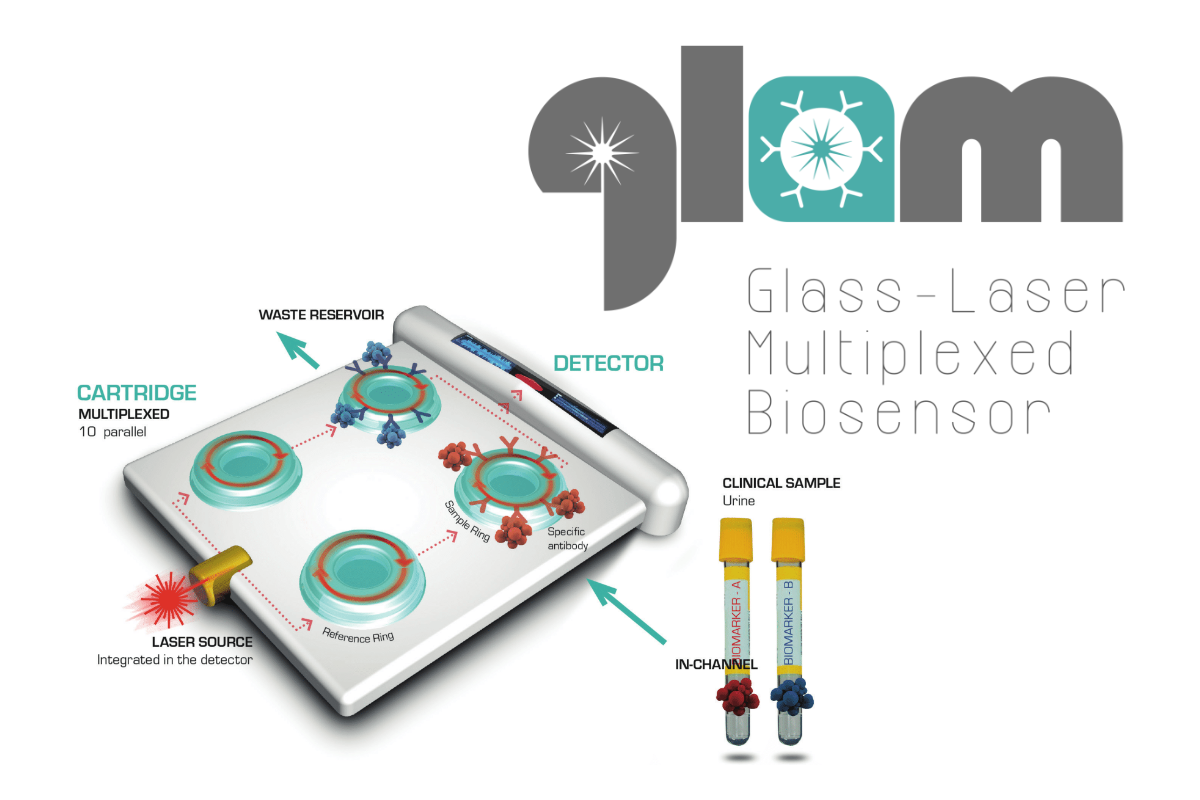 Glass-laser Multiplexed Biosensor project, where NOVELIC contributed to the development of a medical device